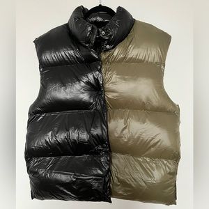 ASOS Design women’s vest in black and khaki